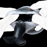 Killer Whale Fleshlight with whale-shaped body and opening, held in hands
