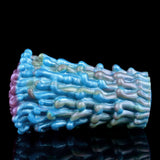 Masturbator mit geriffelter Alien-Struktur, blaue und silbrig-grüne Knubbel