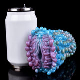 Masturbator mit Alien-Texturelementen, blau-violette Griffknubbel