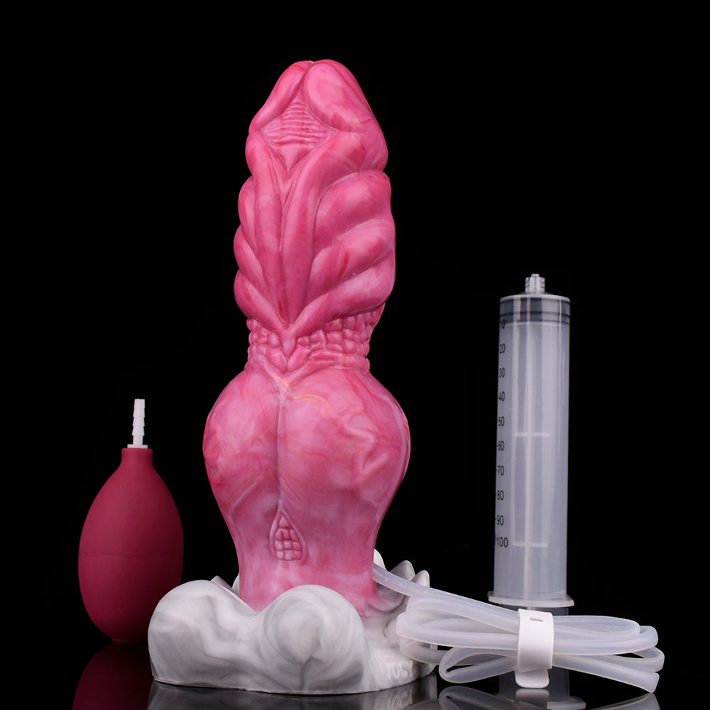 Knotted Fantasy Squirting Dildo - Ultimate Ejaculating Pleasure Knotted Fantasy Squirting Dildo - Ultimate Ejaculating Pleasure
