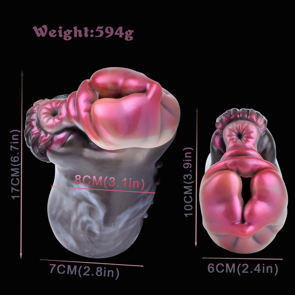 Rabbit size chart: 8 cm, 10 cm, 6 cm; weight 59 g