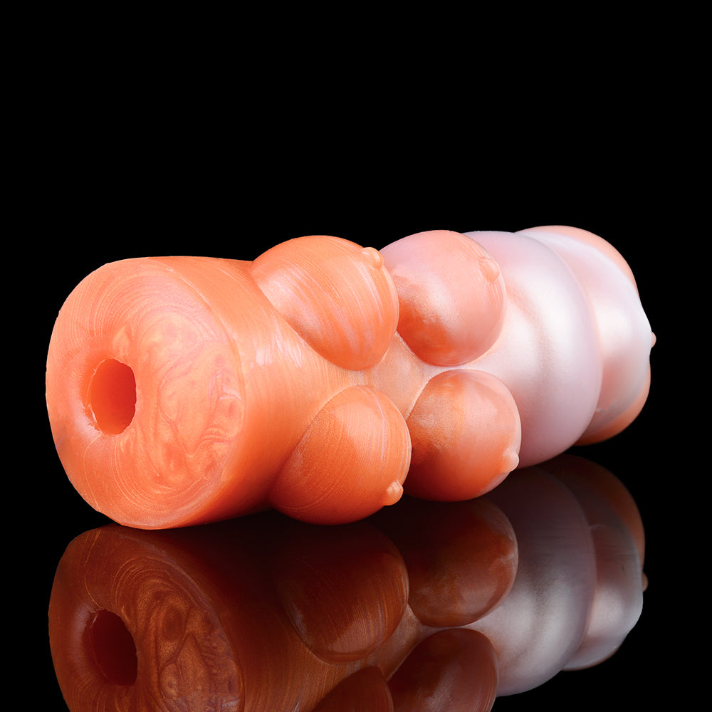 Lyka the Alpha Canine Fleshlight—rounded body with side opening and textured rings