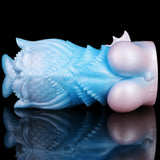 Mermaid fantasy masturbator: light blue fish body with pale pink end cap