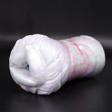 White and pink fantasy masturbator, rounded coiled shape with curved opening