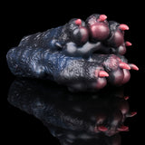 Monster paw pocket pussy sleeve, curled paw details with dark shading and pink pads