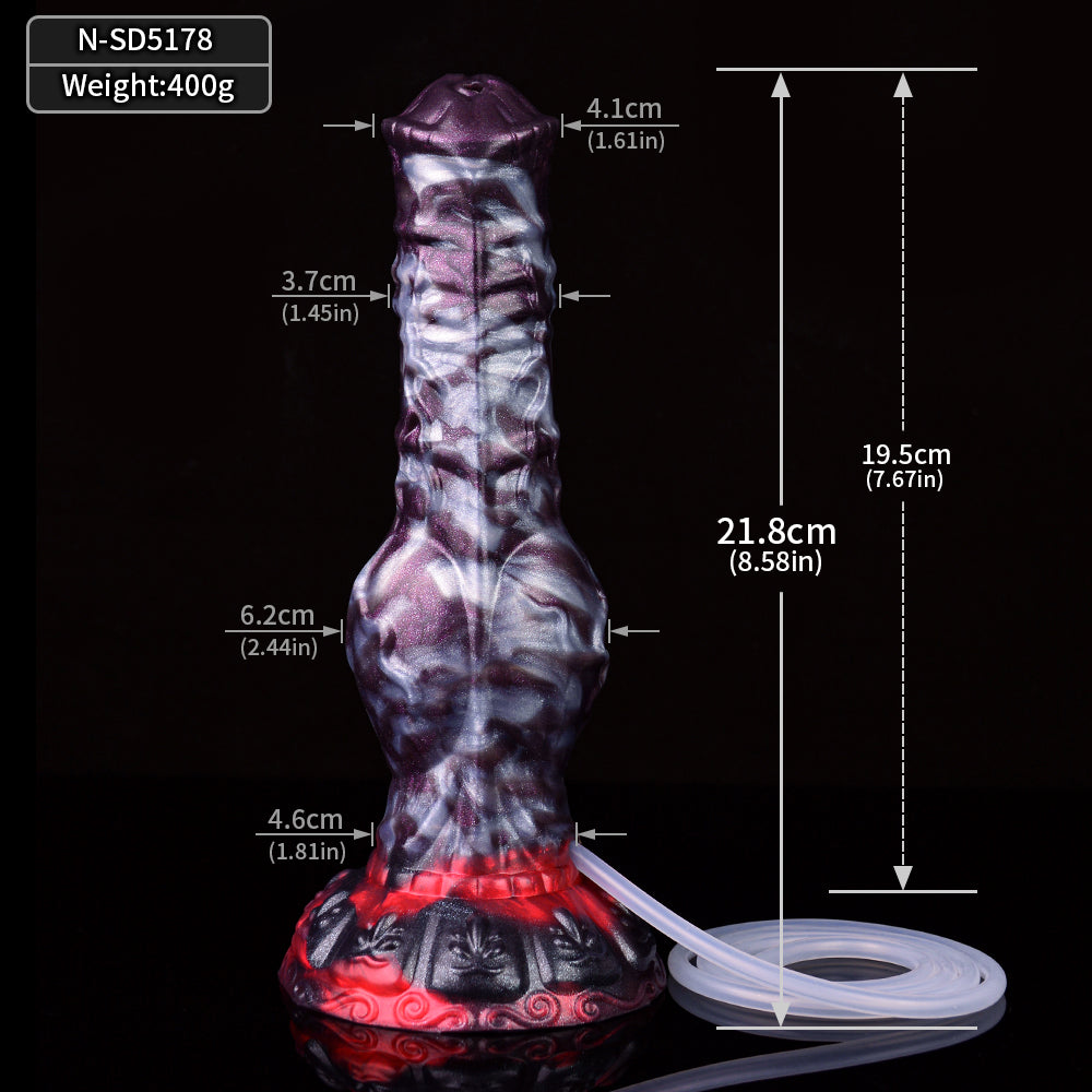 Emma – Knotted Squirting Dildo with Wolf Fantasy Flair - DirtyToyz