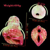 Two-hole fleshlight size diagram with weight and dimensions
