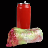 Two-hole dragon fleshlight, long tube with dragon-head end