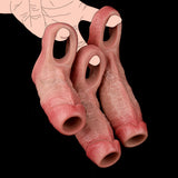 Realistic extender sleeves with ring base, pink openings