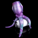 Purple octopus-style fleshlight with raised tentacle texture and glossy suction dots
