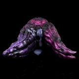 Octopus tentacle masturbator, glossy purple head with curled tentacles