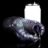 Octopus Hydra stroker with dark tentacles and silver-tipped insert tube