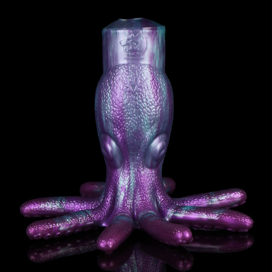 Octopus Nyssa tentacle masturbator toy, purple octopus with tentacles spread