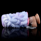 Octopus Orana dual-hole vibrator in blue body with pink inset opening and tentacle bumps