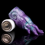 Octopus Qhela side view with cylindrical insert ends and purple/teal tentacles