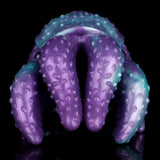 Octopus Tentakel-Masturbator: violette, texturierte Tentakel mit türkisfarbenen Akzenten