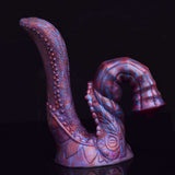 Gebogener Monster-Dildo/Tentakel-Buttplug mit Noppen-Details am Schaft