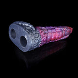 Dragon Fantasy sheath extender with two-tone end opening; purple, pink and gray