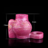 Vibrating Knot Penis Sleeve Cock Ring, pink, Maße: Manschette und Ringbereich