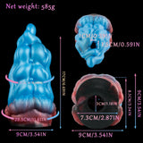 Alien tongue masturbator size chart diagram showing weight and measurements