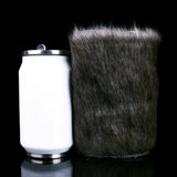 Rhinoceros Furry Fleshlight mit grauem Fell und sichtbarem Metall-Detail am Ende