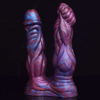 Thumbnail for 👾 Lydian - Double Penetration Ribbed Alien Butt Plug - DirtyToyz