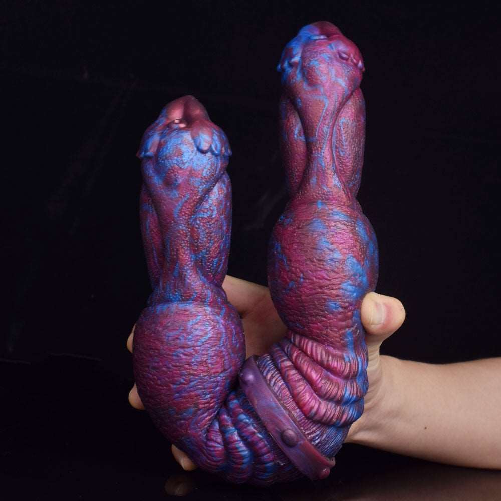 👹 17-Inch HYPERION - Double Ended Huge Knot Dildo - DirtyToyz