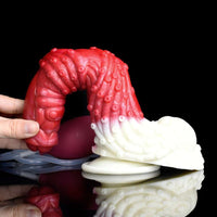 Thumbnail for 🐲 9.2-Inch Minnos - Curve Ejaculating Dragon Dildo, Ribbed Fantasy Toy - DirtyToyz