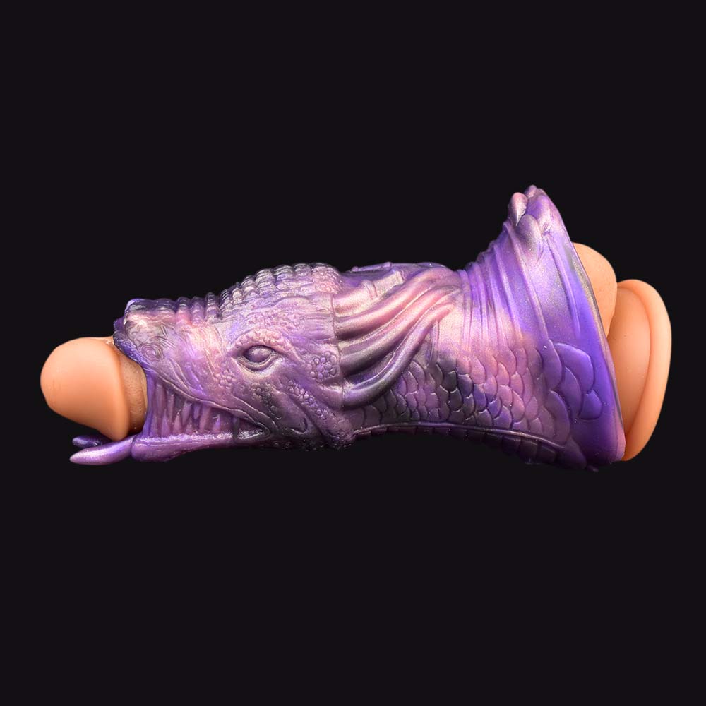 Purple Dragon Fantasy-Sheath, violetter Schuppenkörper mit hellen Endelementen