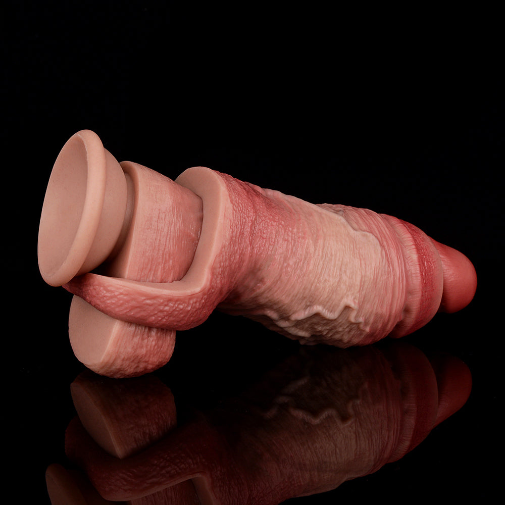 Sargon Extender Penis-Sleeve, seitliche Ansicht mit texturierter Oberfläche