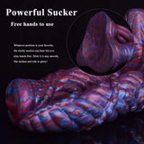 AELORIA - Double Penetration Ribbed Demon Dildo - DirtyToyz