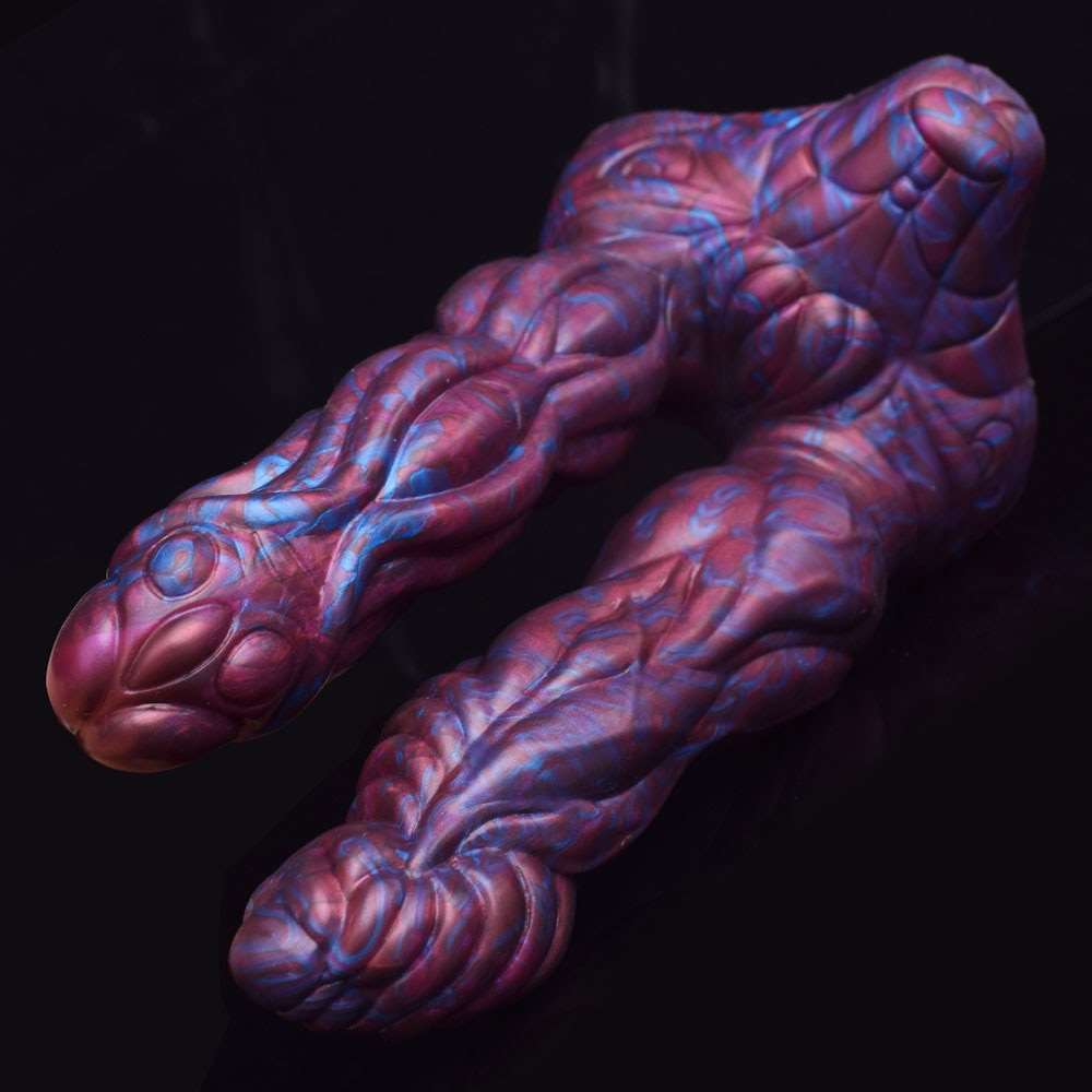 Lydian - Double Penetration Ribbed Alien Butt Plug - DirtyToyz