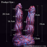 Lydian - Double Penetration Ribbed Alien Butt Plug - DirtyToyz