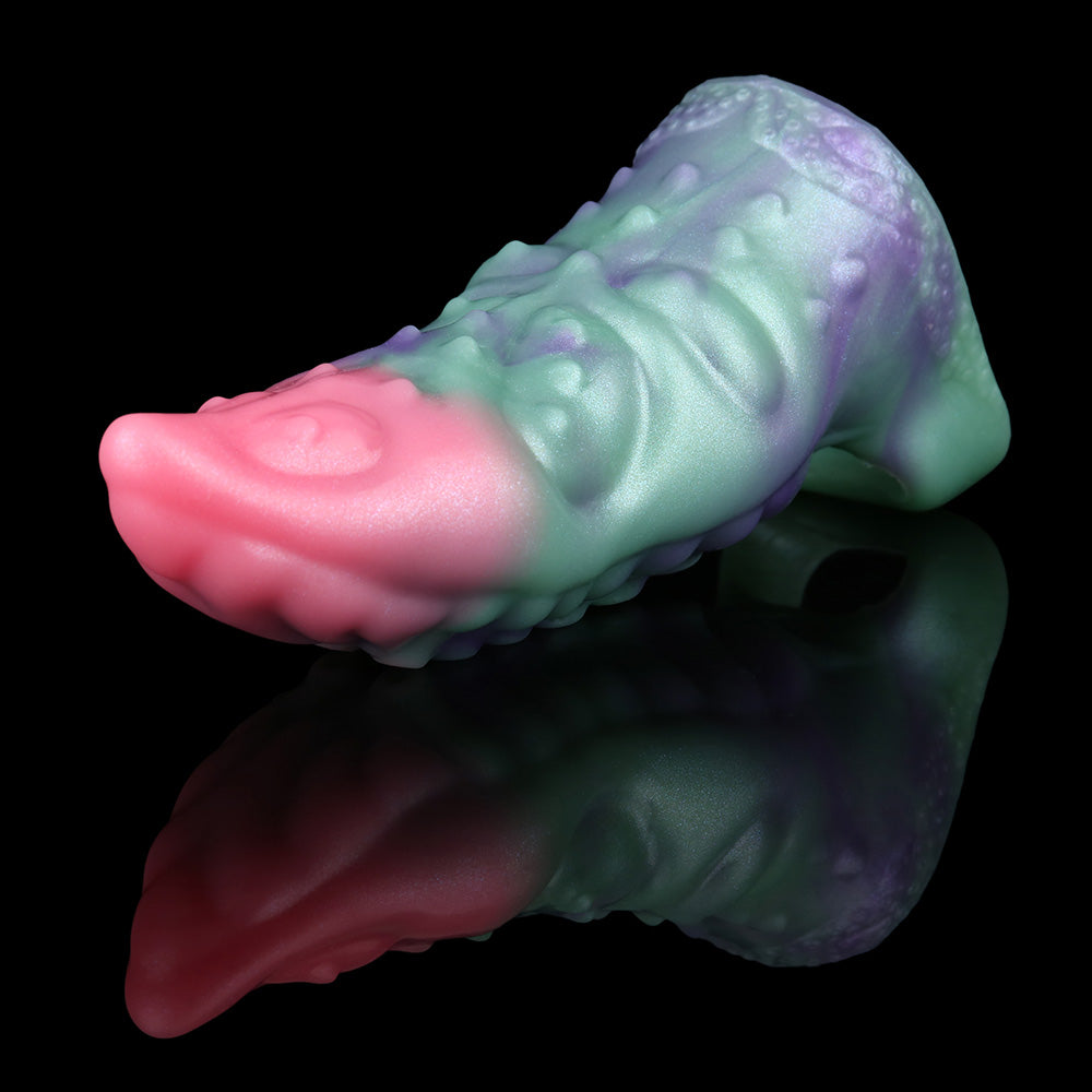 Octopus-themed men’s cock sheath, iridescent pastel tentacles and curved tip