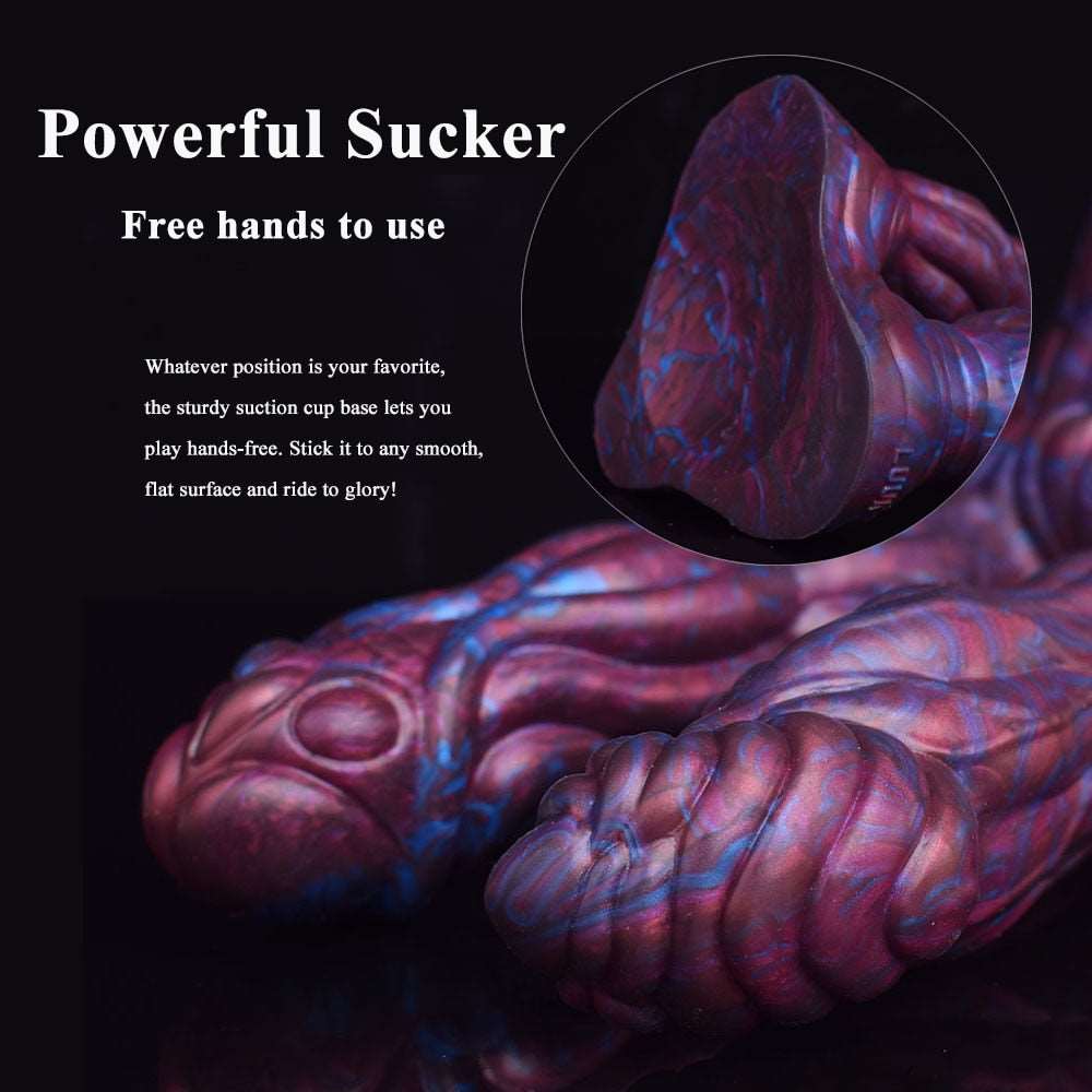 Lydian - Double Penetration Ribbed Alien Butt Plug - DirtyToyz