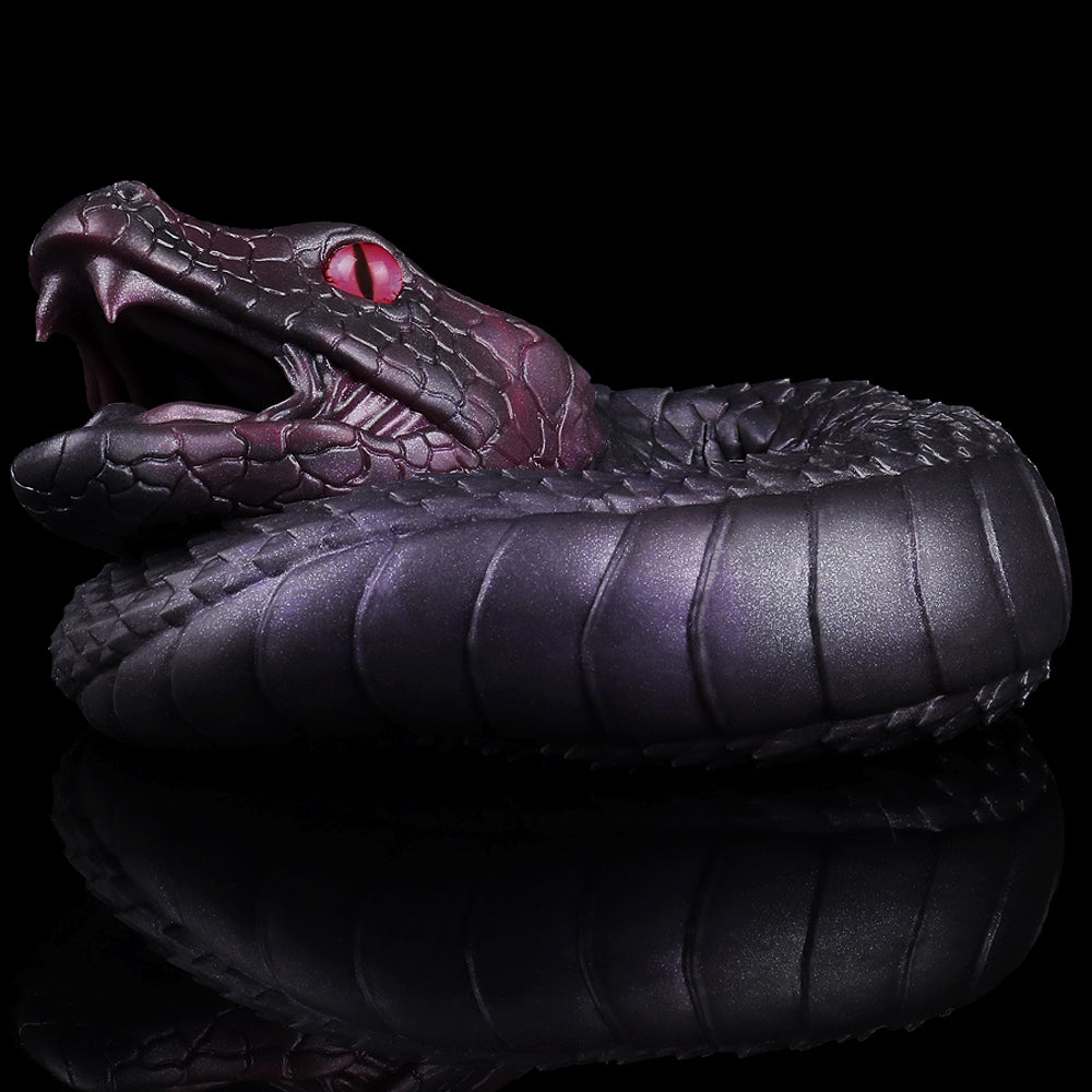 Serpentress Fleshlight curled body with detailed scales and red eye on head