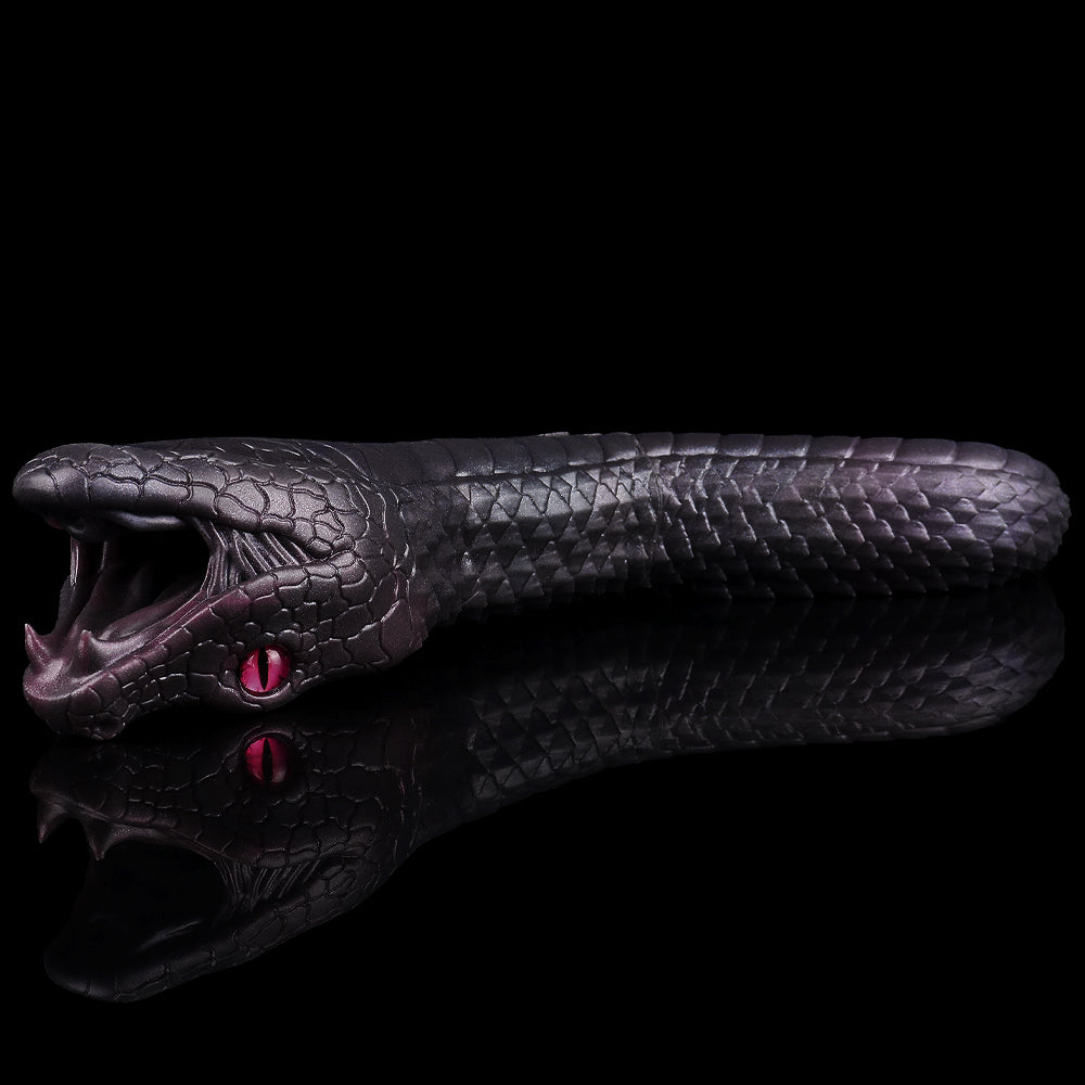Serpentress creature masturbator with snake-skin texture and small red opening details