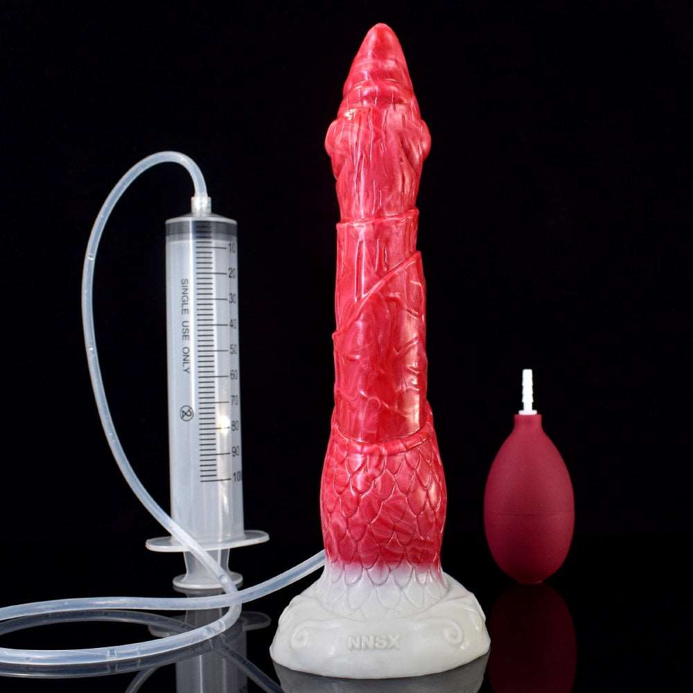 👽 🦌 8.4-Inch Cotys - Deer Horn Ejaculating Alien Dildo - DirtyToyz