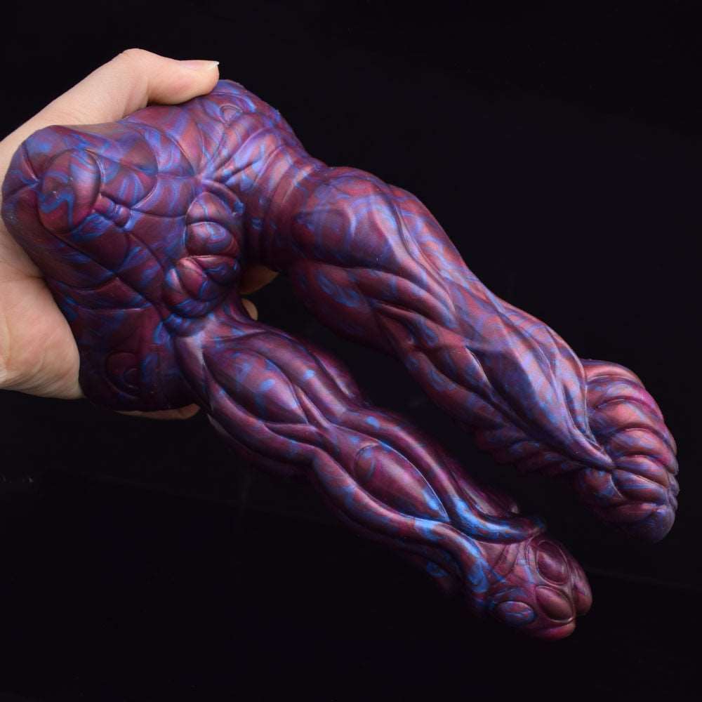 Lydian - Double Penetration Ribbed Alien Butt Plug - DirtyToyz