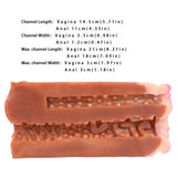 Amber-brown dual-channel insert with raised bumps and inner ridges
