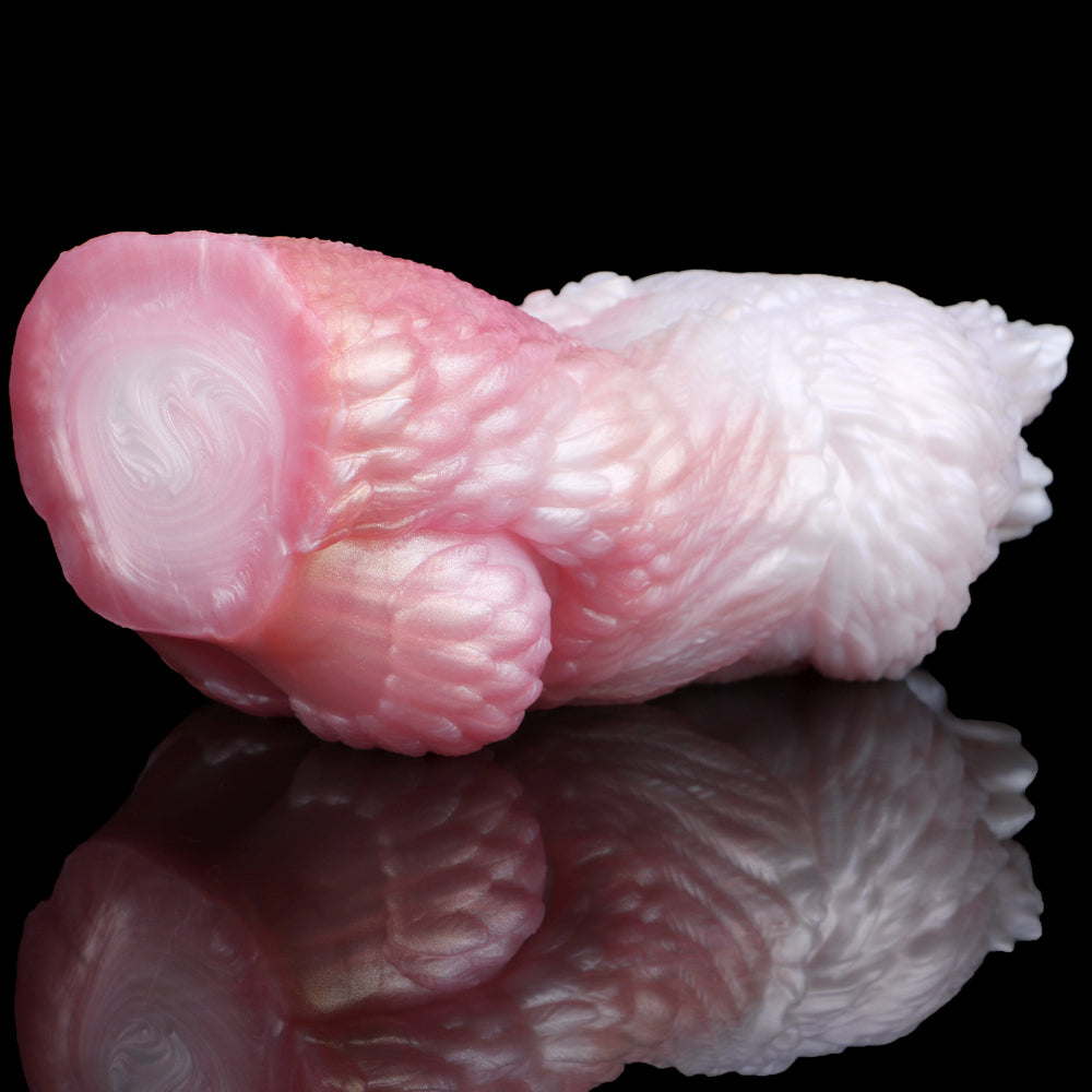 Squid Fleshlight: pink and white squid-shaped sleeve with textured tentacles
