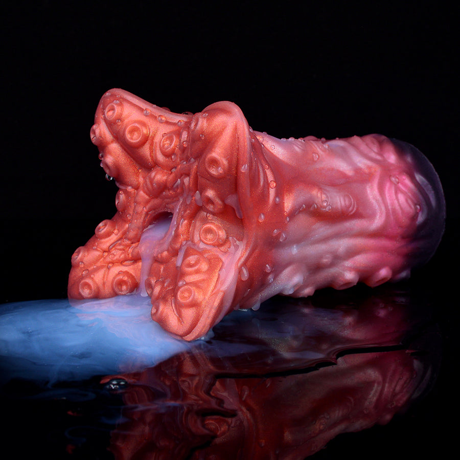 Octopus alien Fleshlight with red tentacles and glossy pink interior