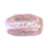 Dragon Egg male stroker: open end with ridged interior, pale translucent swirl details