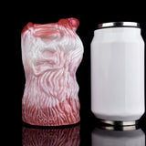 Wolf-Maul-Fantasy-Masturbator, roséfarbene Textur, geprägtes Fellgesicht