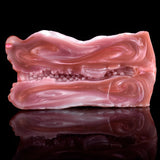 Furry fantasy wolf-muzzle masturbator, side texture and ridged body