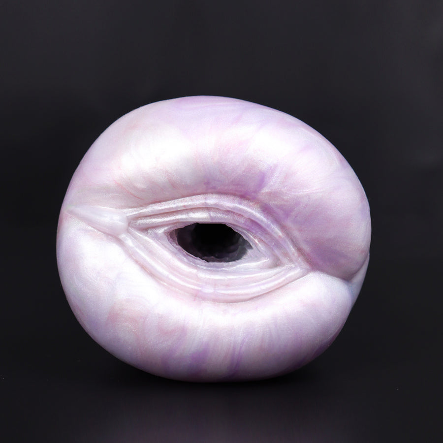 Monster masturbator end, pale iridescent purple with dark circular opening