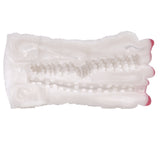 Ultra-realistic fantasy animal masturbator with ridged, bead-textured shaft