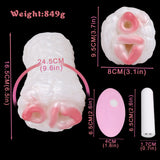 Fantasie-Tier-Masturbator-Abmessungen: ca. 24,5 cm Länge, 84 g Gewicht, inkl. Aufsätze
