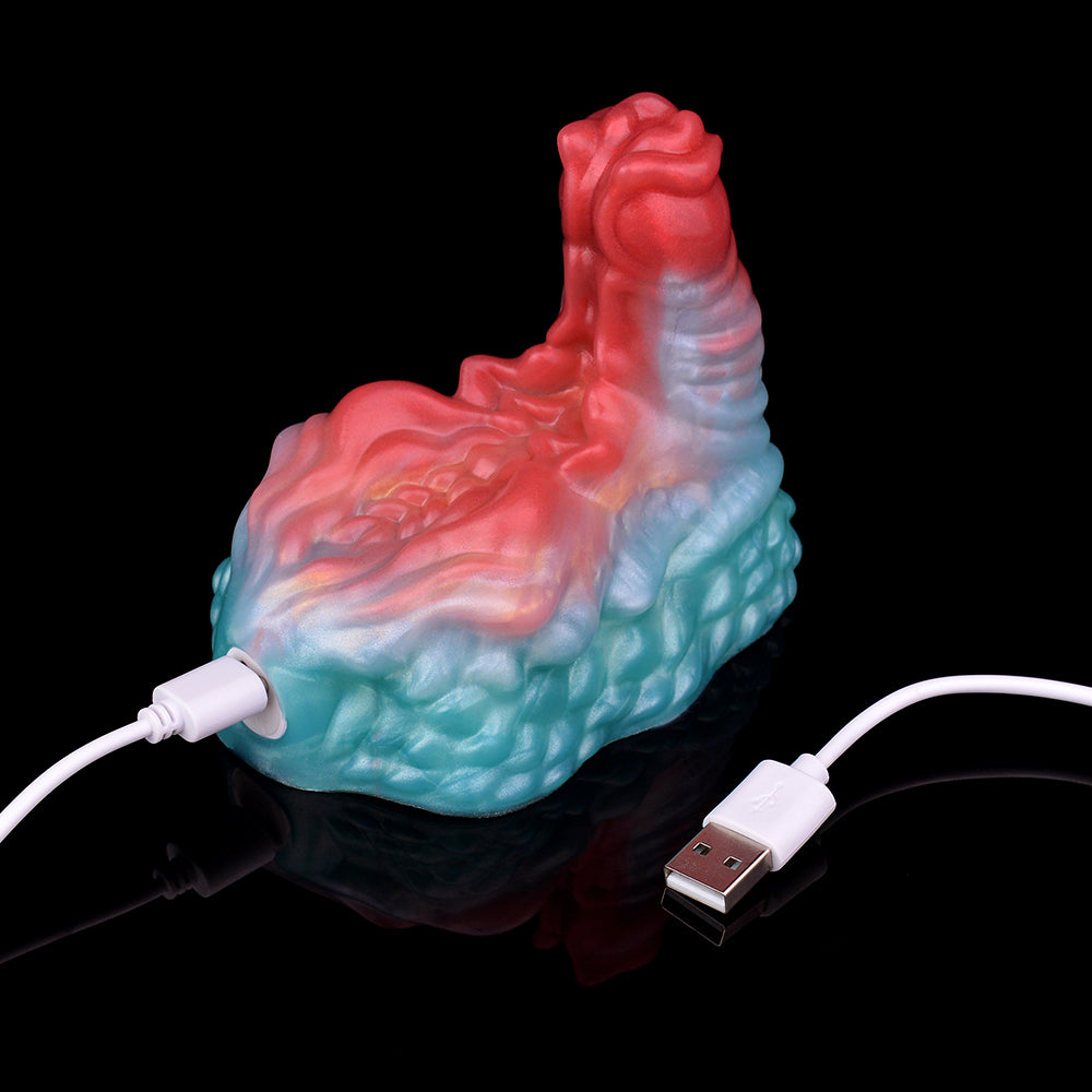 Ticus vibrating grinder toy with white attachment and USB cable
