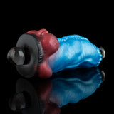 Blue ribbed shaft with red ball end and gray side opening